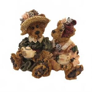Boyds Bears Emma and Bailey Afternoon Tea Figurine #2277 Issued 1995